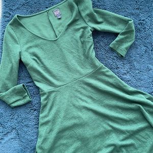 GAP green winter dress
